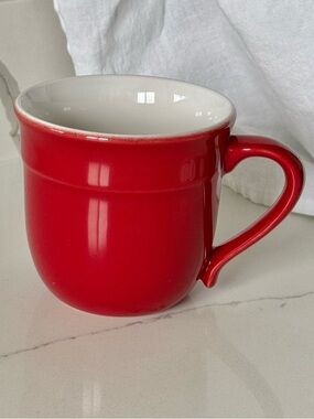 Emile Henry France Coffee Mug Cerise Provencale Red 14 oz 8714 Excellent